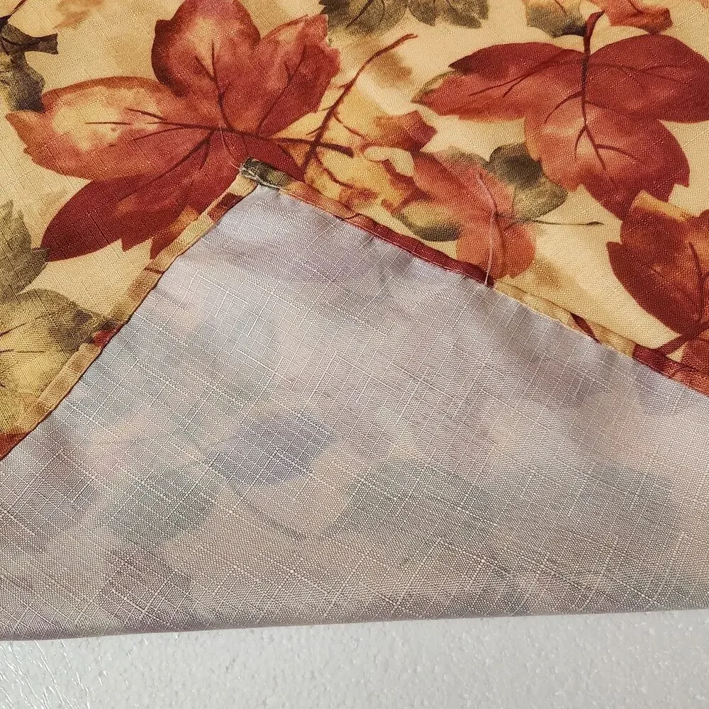 Vintage 1990s Fall Tablecloth Cloth 50x50